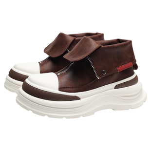 马克华菲高帮鞋子男鞋2026新款冬季加绒加厚棉鞋男款高级马丁靴男