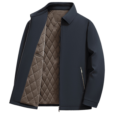 春季新款中老年行政夹克外套男