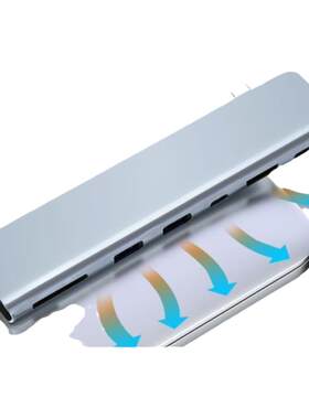 macbook扩展坞适用苹果笔记本电脑macair外接usb鼠标优u盘投影仪