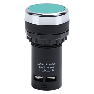 经济型LA38-11/206A按钮开关旋钮急停按钮蘑菇头自复位三档两档