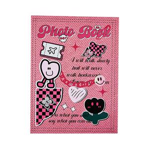 浪漫美式3寸活页四宫格卡册高颜值ins风小卡卡片追星收纳册大容量卡套高清高透内页明信片电影票拍立得相册