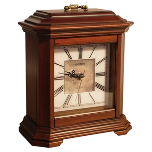 RHYTHM丽声静音大座钟欧式2026年新款客厅实木座钟复古典艺术坐钟