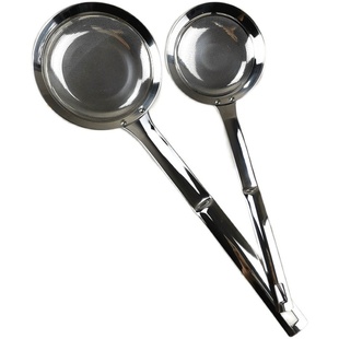 【撇浮油浮沫】304不锈钢长柄漏勺过滤勺油炸捞面米线隔油捞豆浆