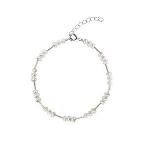 AMO小碎银天然珍珠手链女冬ins小众设计送女生闺蜜礼物2025年新款