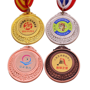 金属奖牌定做定制幼儿园儿童运动会奖章制作冠军学生奖励挂牌金牌