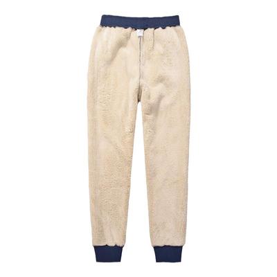 冬季男士加绒加厚羊羔绒束脚卫裤