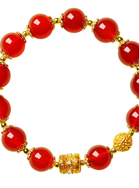 宫里上新天然红玛瑙手串