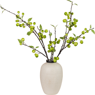 小苹果仿真花果实树枝干花花束摆件轻奢高端客厅假花仿真绿植装饰