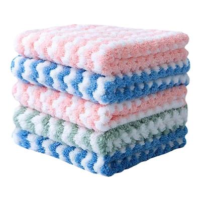 不沾油不掉毛吸水洗碗布抹布加厚