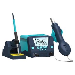 白光bk881热风枪焊台二合一风枪焊锡电烙铁数显恒温可调温拆焊台