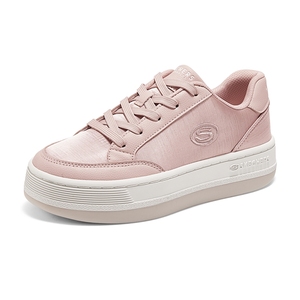 Skechers斯凯奇2025新款春季女鞋板鞋时尚休闲鞋厚底帆布鞋平底鞋