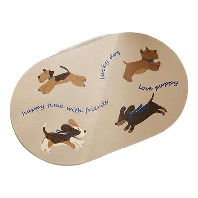 浴室卡通简约硅藻泥防滑吸水脚垫