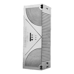 方管折圆尺方钢折90度圆弧角划线尺方管圆弧角模具多功能划线