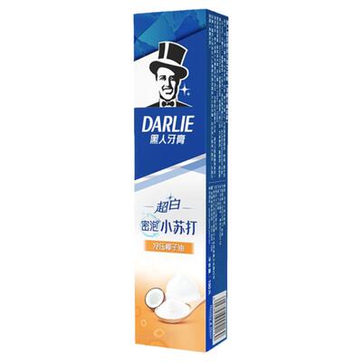 黑人超白小苏打牙膏天然椰子油