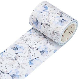 WT品牌原创蓝风铃特油手帐和纸宽胶带随心配少女印花Ins风