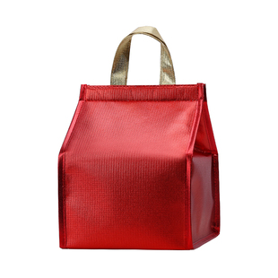 新年酒红色大号手提礼品袋羊肉盆菜海参佛跳墙保温袋铝箔加厚定制