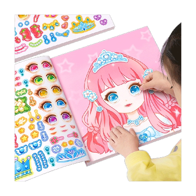 星星舟公主换装贴纸书女孩玩具