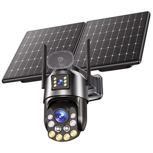 太阳能摄像头免插电360度无死角手机远程无电无网室外高清监控器