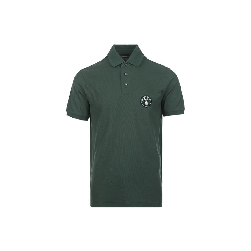 【自营】EMPORIO ARMANI/阿玛尼男士logo贴布徽标短袖T恤Polo衫