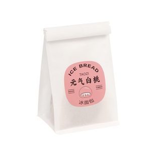 ins可爱卡通不干胶网红冰面包口味贴纸包装袋子抹茶草莓芒果榴莲