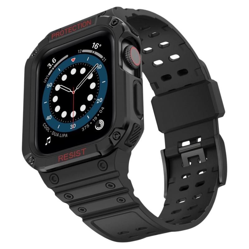 适用iwatch表带一体硅胶机甲