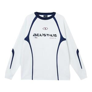 BJHG美式长袖T恤男款春季2025潮牌卫衣 速干白色内搭运动打底衫女