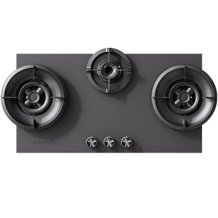 波曼登L1岩板灶全嵌入式燃气灶家用液化气三眼隐藏天然气猛火灶