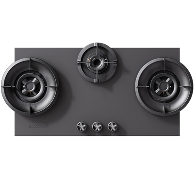 波曼登L1岩板灶全嵌入式燃气灶家用液化气三眼隐藏天然气猛火灶