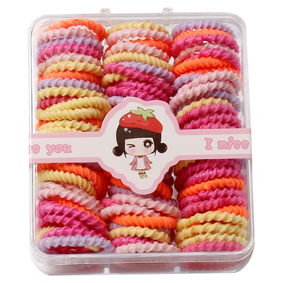 盒装宝宝婴儿扎头发皮筋女童发绳