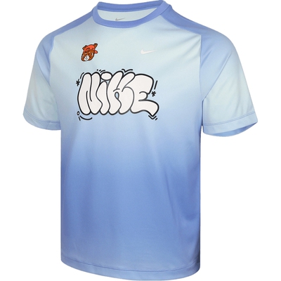NIKE耐克大童DRI-FIT运动休闲舒适圆领短袖T恤IR7012-495