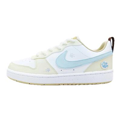球鞋定制 Nike Court Borough Low 猫爪印印清新可爱低帮女款板鞋
