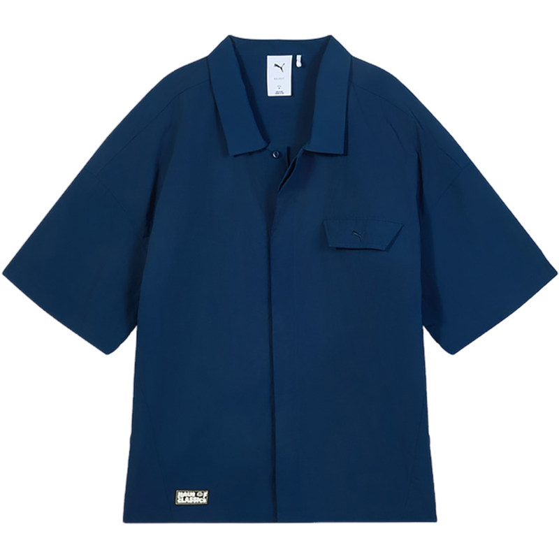 Puma/彪马正品2025男女日常翻领耐穿透气运动短袖衬衫631555-73