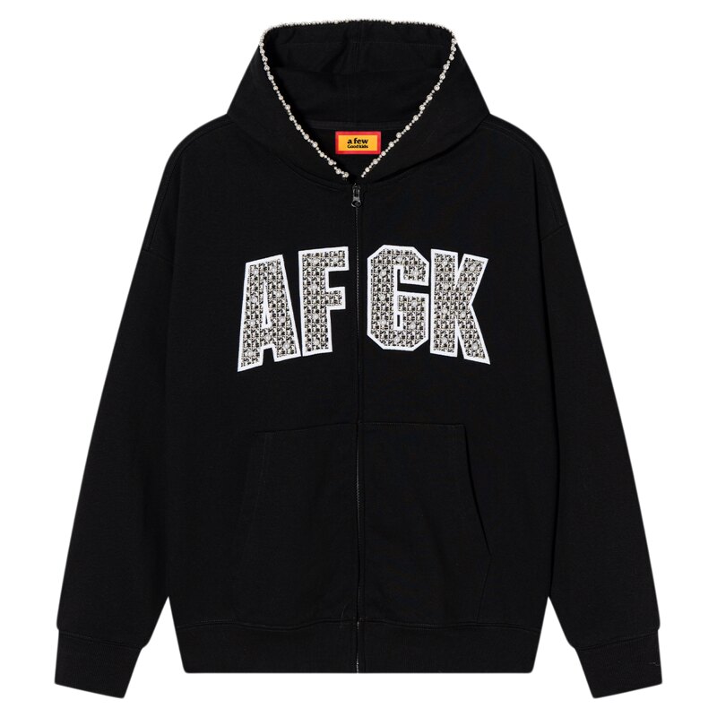 AFGK25FW小香风珍珠贴布绣开衫