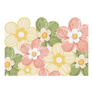 丝圈小花入户门地垫家用可裁剪玄关脚垫防水耐磨防滑进门口脚垫子