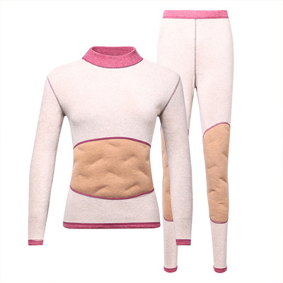 恒源祥中老年冬季羽绒填充女士半高领加厚保暖内穿大码打底衫冬天