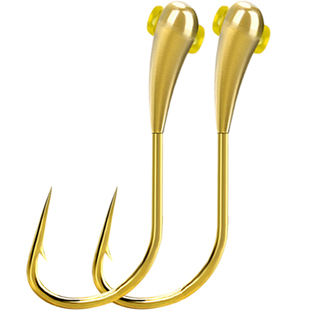 超轻朝天钩专用鲫鱼传统钓手工正品铜头新款0.1克金海夕鱼钩散装