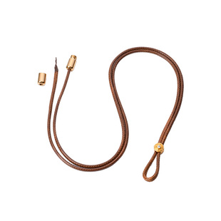 金店款老铺皮绳穿黄金吊坠挂绳项链绳半成品diy配绳直穿免绑绳