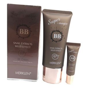 MERKLEN麦尔卡伦蜗牛原液莹采无暇bb霜遮瑕保湿隔离防水不易脱妆