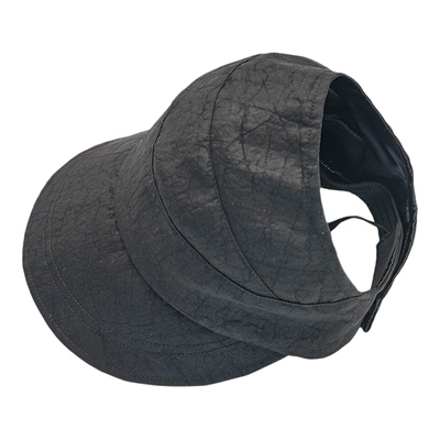 真丝遮阳防晒半空顶鸭舌帽