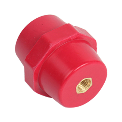 红色SM绝缘子低压纺锤型绝缘支柱