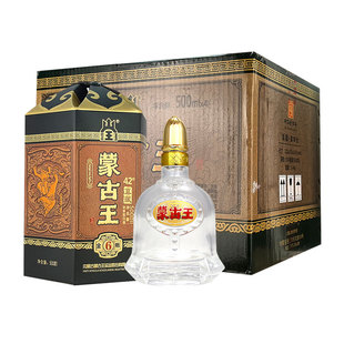 蒙古王42度金帐六整箱4瓶500ml*4浓香型草原特产白酒