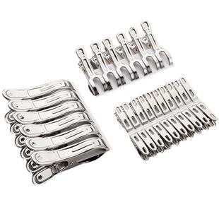 晒凉被子的夹子晾衣夹防风固定器被夹不锈钢衣夹晒衣夹衣服夹铁夹