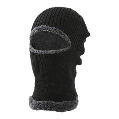 加绒加厚骑车一体帽子男女通用