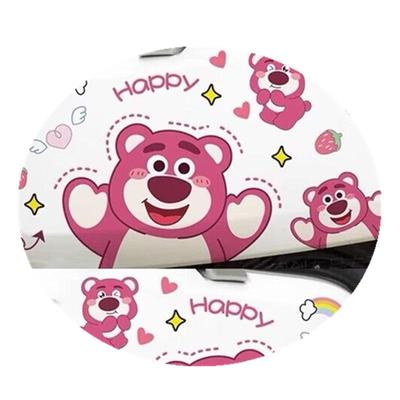 电动车贴纸草莓熊装饰画头盔