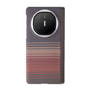 邦古适用华为MateX5X6凯夫拉浮织暮光落影磁吸壳全包芳纶纤维超薄折叠屏保护套中轴款商务质感光影系列无线充