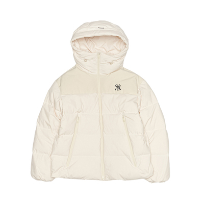 MLB情侣NY防水防泼水连帽羽绒服