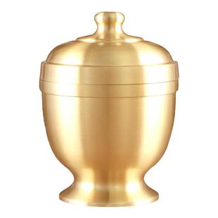 纯铜香粉盅室内家用戒定真香套装佛前供佛香薰炉檀香盘香炉三件套