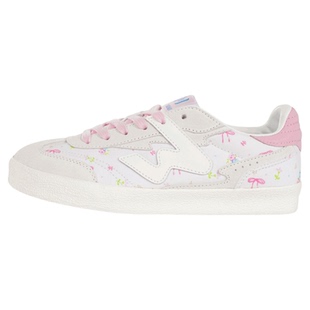 顽刻ollieskate小碎花配色翻毛皮W系列低帮男女国潮德训滑板鞋