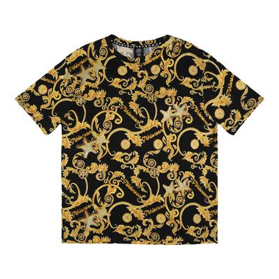 TCH024夏新款烫钻轻奢个性时尚半袖潮流T恤男女同款T72B106163