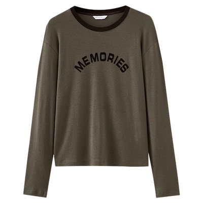 水云间莱赛尔长袖T恤女套头叠穿上衣天丝羊毛针织衫2025秋季新款